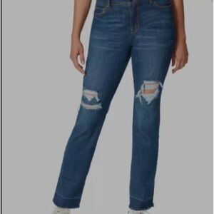 Gloria Vanderbilt Womens Jeans‎ Size 6 Amanda Slim Straight distressed jeans
